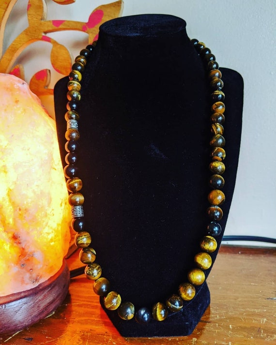 Large Bead Tiger's Eye Necklace
