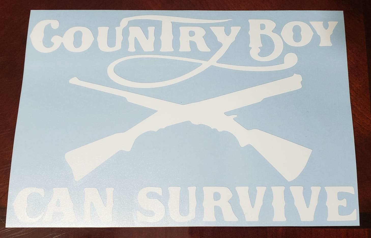 Country Boy Can Survive Decal | Etsy