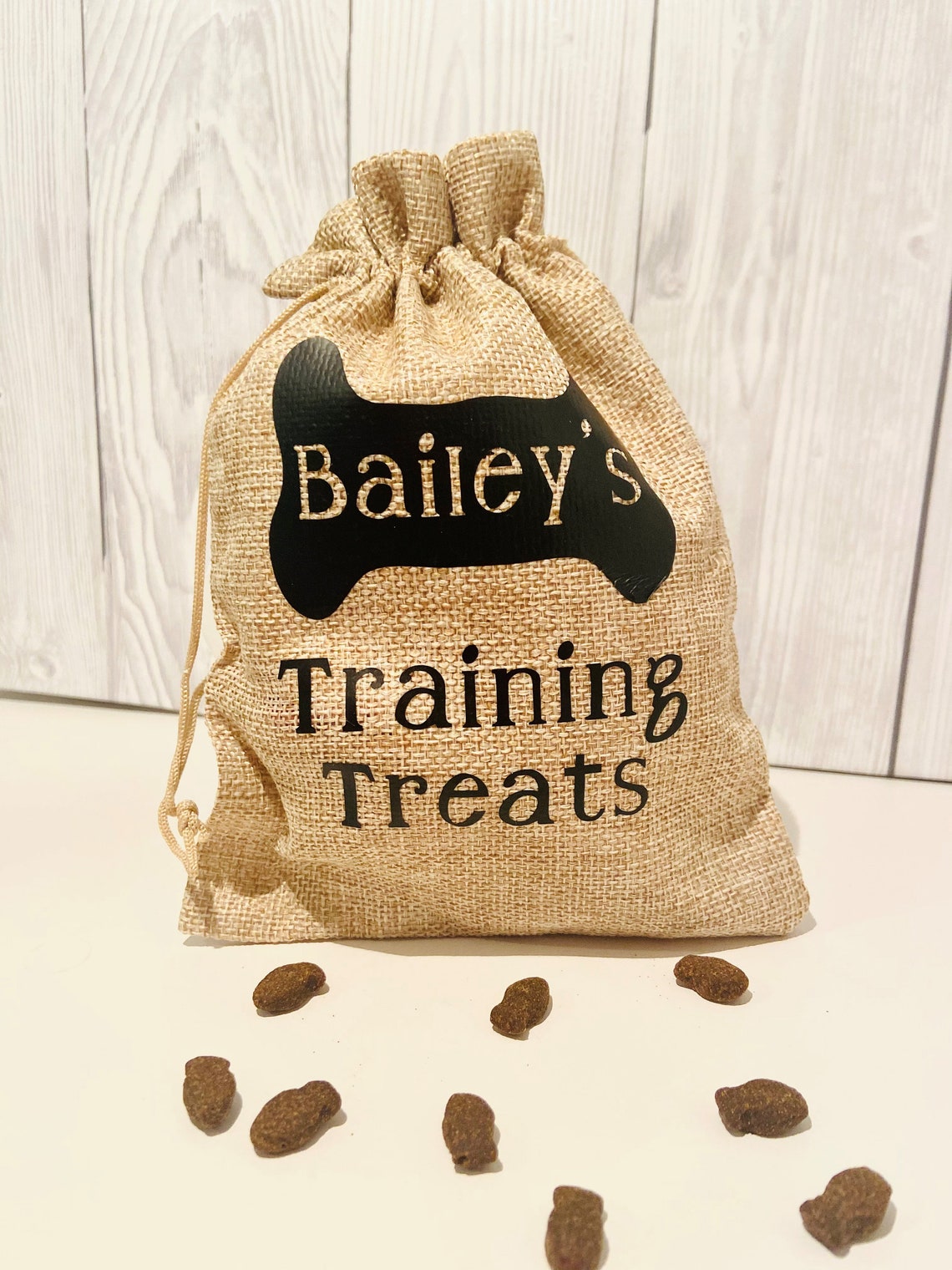 Dog Treat Bag Personalised with your pets name Etsy