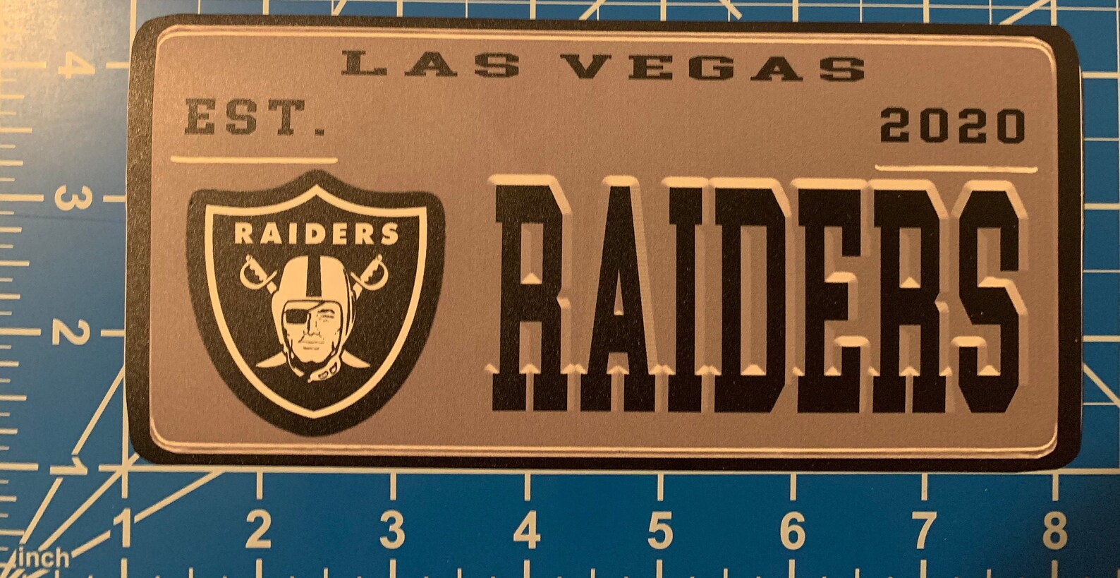 2020 Las Vegas Raiders license plate sticker | Etsy