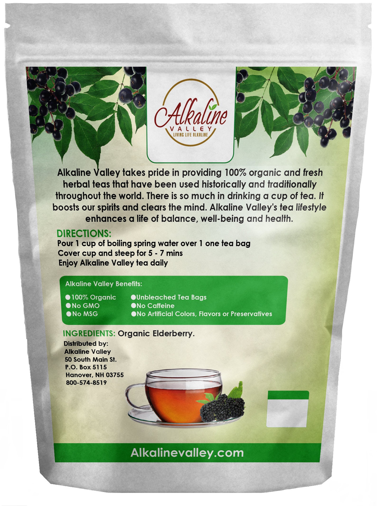 Elderberry Tea 100 Organic and Alkaline 15 Etsy