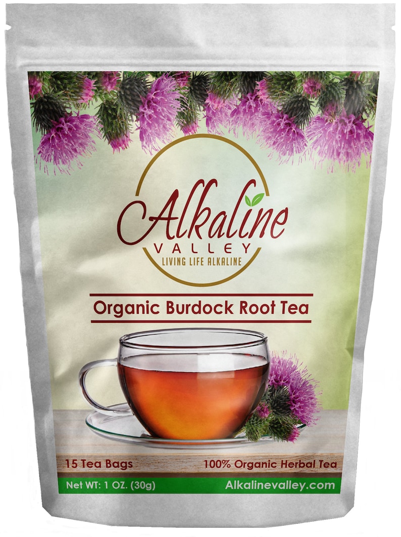 Organic Burdock Root Tea  100% Alkaline  15 image 1