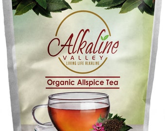 Allspice Tea - 100% Alkaline and Organic - 15 Unbleached/Chemical-Free Tea bags - Caffeine-Free, No GMO