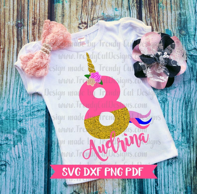 Download Unicorn Number set Svg Png Dxf Pdf files for Cutting ...