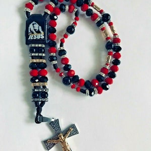 Rosario con imagen Misioneros de Jesus y la barca de Jesus