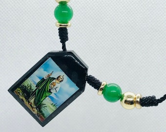 Escapulario San Judas Tadeo Hecho con Piedras Preciosas//St. Judas Thaddeus Scapular Made with Precious Stones