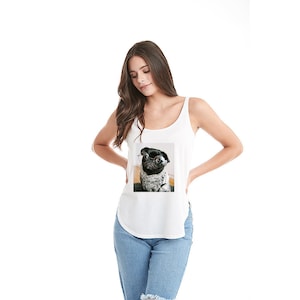 Custom Text, Design, Logo, Image, Photo, Picture, Personalized Beach Tank Top, Comfy Cozy Next Level - Women&#39;s Festival Tank - 5033