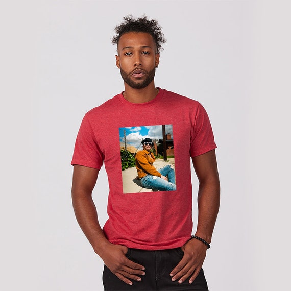 Buy Custom Photo T-shirt: Personalized Cotton Blend Tee Men's