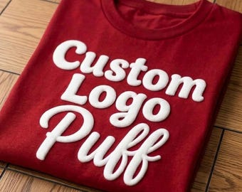 Custom Puff Shirt, 3D Bubble Text, Retro Personalized Unisex Tee