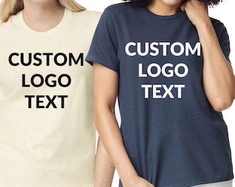 Custom Text , Logo, Design, Classic fit tee, shirts, Gildan - Heavy Cotton Women’s T-Shirt - 5000L