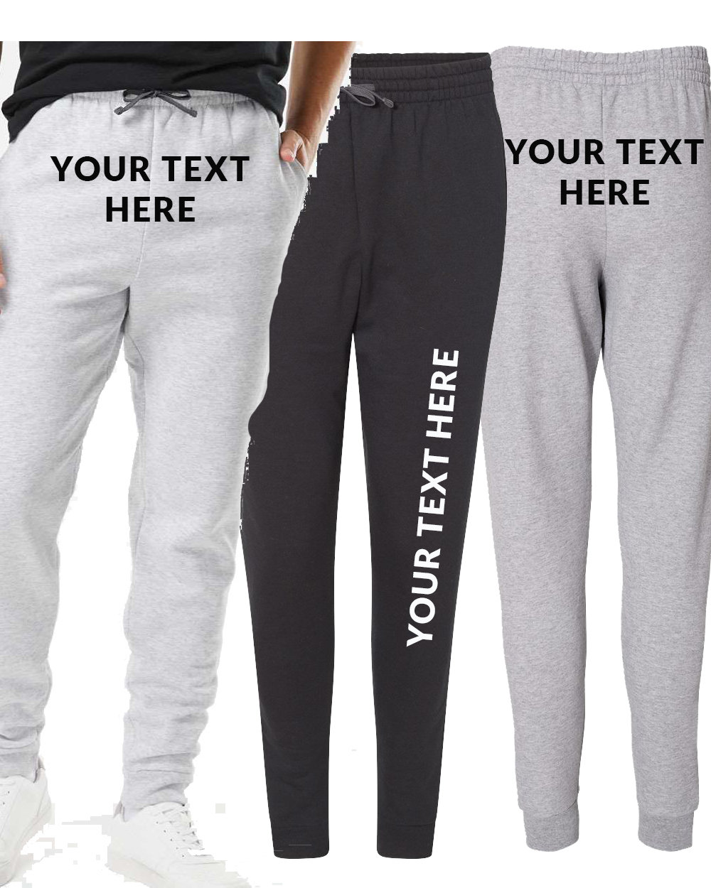 Custom Your Own TEXT, Logo, Personalized Pocket Sweatpants