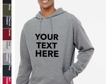 Custom Your Own Text, Logo, Design, Personalized Pullover Hoodies, Independent Trading Co. - Hooded Sweatshirt - AFX4000