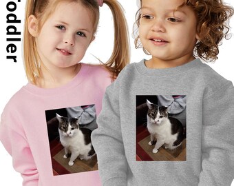 Personalized Toddler Fleece Sweatshirt: Custom Text & Image, Logo