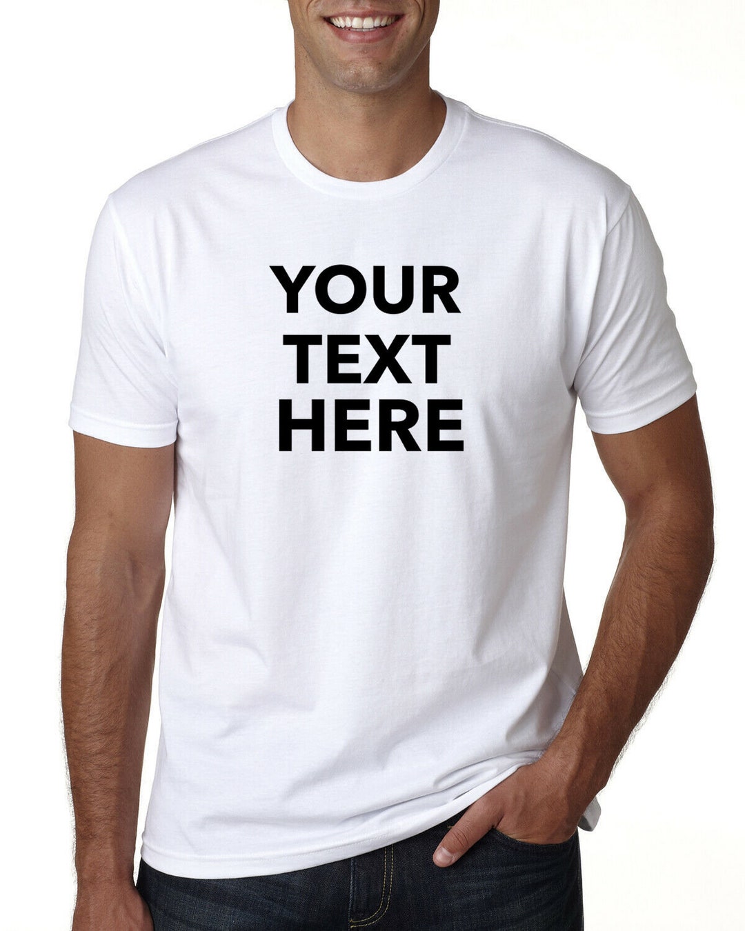 Add Your Own Text Personalized T-shirt Custom T-shirts - Etsy