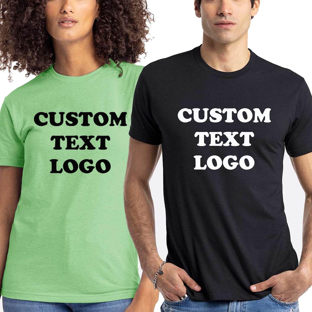 Custom Text, Logo, Design, T-shirt: Personalized Unisex CVC Soft Style ...