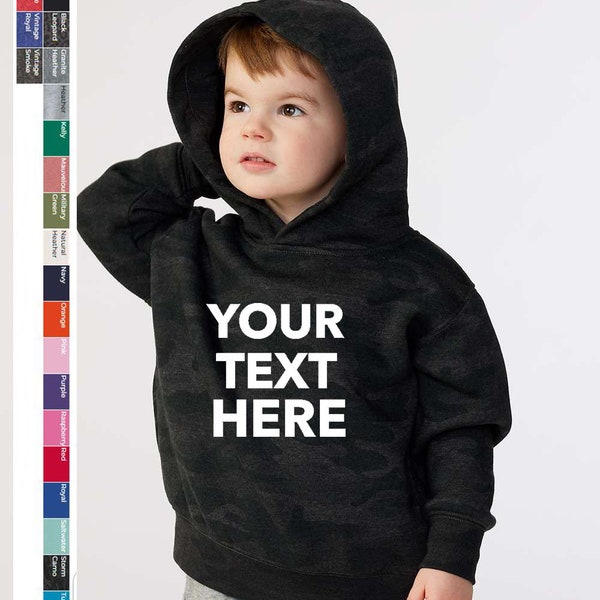 Custom Your Own Text, Logo, Personalized Toddler Pullover Hoodie Hooded Sweat Shirts, Rabbit Skins - Toddler Pullover Fleece Hoodie - 3326