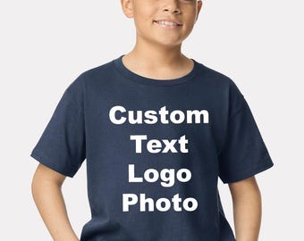 Custom Image Youth T-Shirt: Personalized Photo, Logo Tee