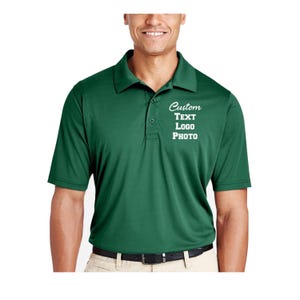 Custom Performance Polo Golf Shirts: Personalized  Company Event Team Apparel Work Gifts