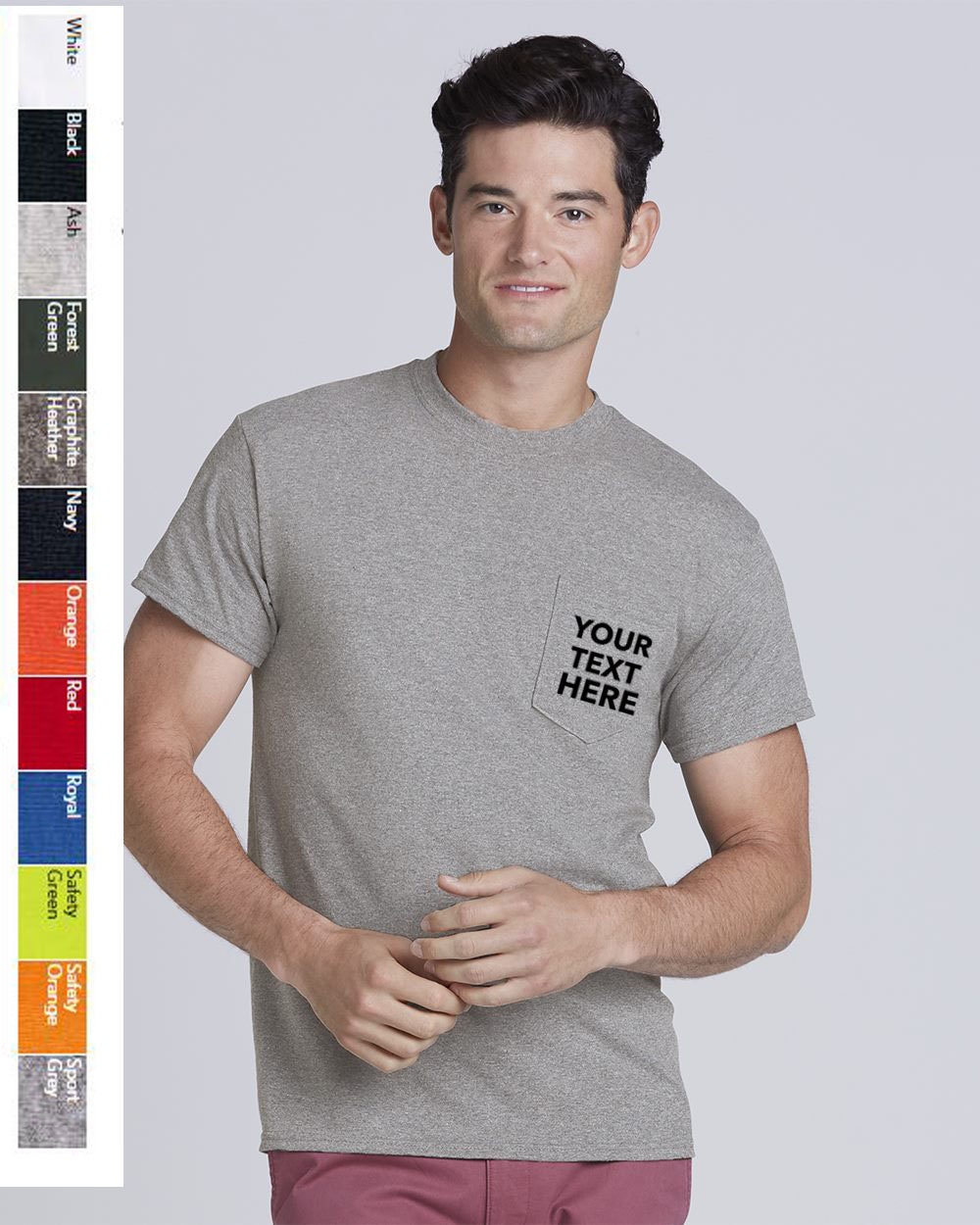 shirt with logo on pocket