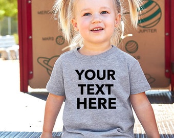 Custom Your Own Text, Logo, Personalized Infant T-shirt, Next Level 3110 - Toddler 100% Cotton Tee