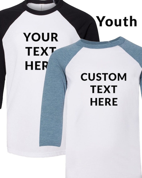 Custom youth baseball t shirts cheap