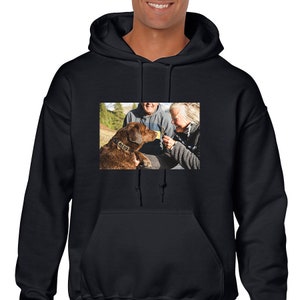 photo printed on sweatshirt