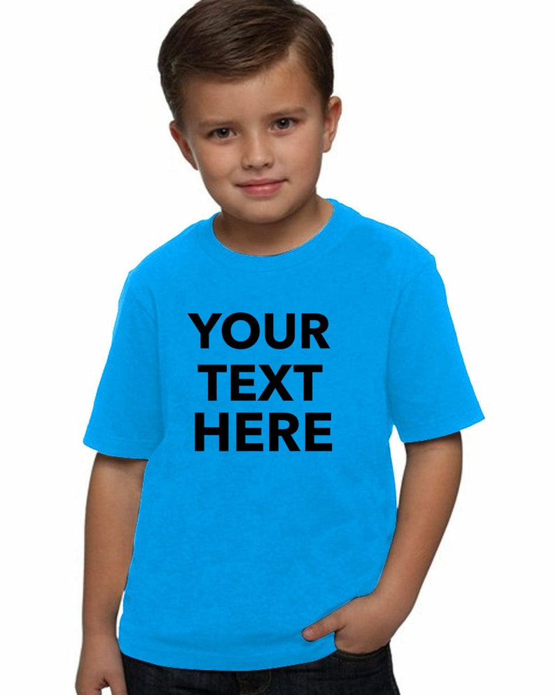 Your Text Here Youth T-shirt Custom Children's Tshirt - Etsy