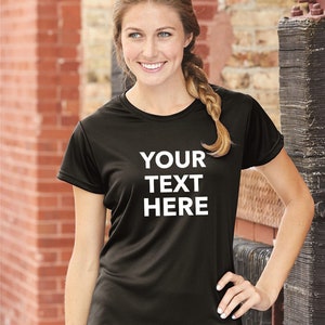 Custom Your Own Text, Logo, Design, personalized Dry Fit, Wicking T-Shirt Sportswear - C2 Sport - Women’s Performance T-Shirt - 5600