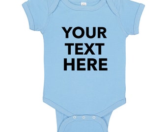 Custom Your Own Text, Logo, Personalized Rabbit Skins - Infant Baby Rib Bodysuit - 4400 T-Shirt