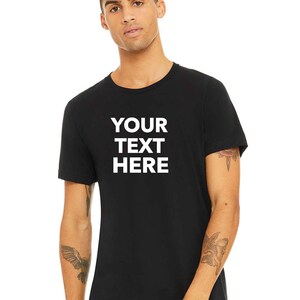 Custom Your Own Text, Logo, Design, Personalized Soft style Retail fit T-Shirts, BELLA CANVAS Unisex Triblend Tee 3413 image 7