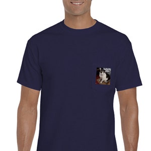 Custom Image, Design, Logo, Photo, Picture, Personalized Gildan - Heavy Cotton Pocket T-Shirt - 5300