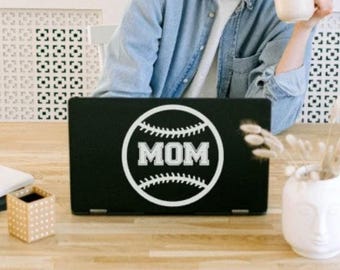 Personalized Baseball Mom Decal | Car Window, Laptop Vinyl Sticker