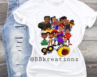 90's cartoon characters t shirt