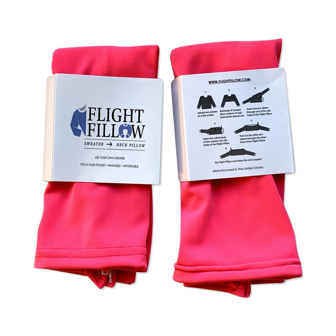 Travel Pillow, Tube Travel Pillow, Stuffable Neck Pillow, Neck Pillow