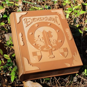 3D Printed Enchiridion Book from Adventure Time, Dungeons and Dragons roll box, Hidden compartment, Container with removable lid