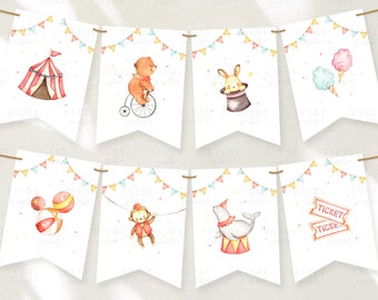 Circus Printable Letters - Etsy
