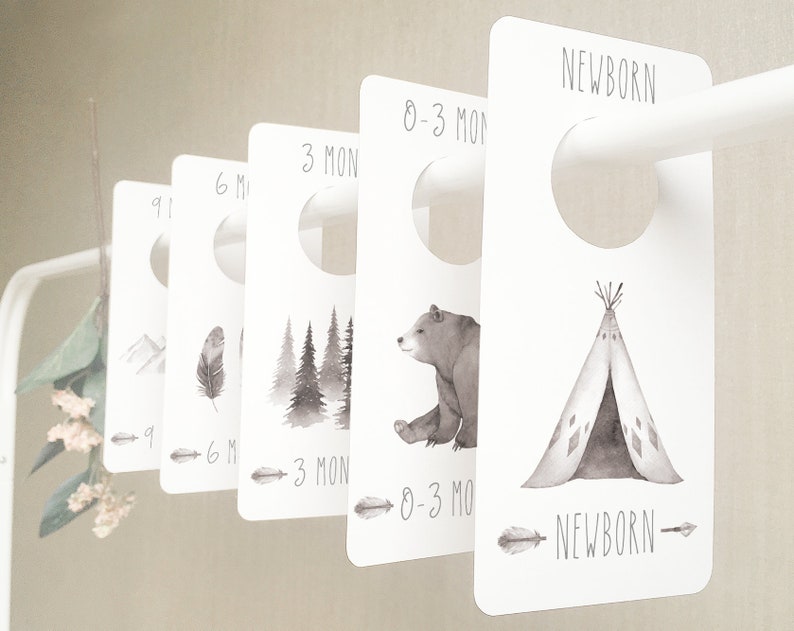 Adventure Nursery Closet Dividers Baby Closet Dividers Etsy