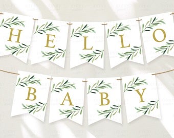 green banner letters etsy