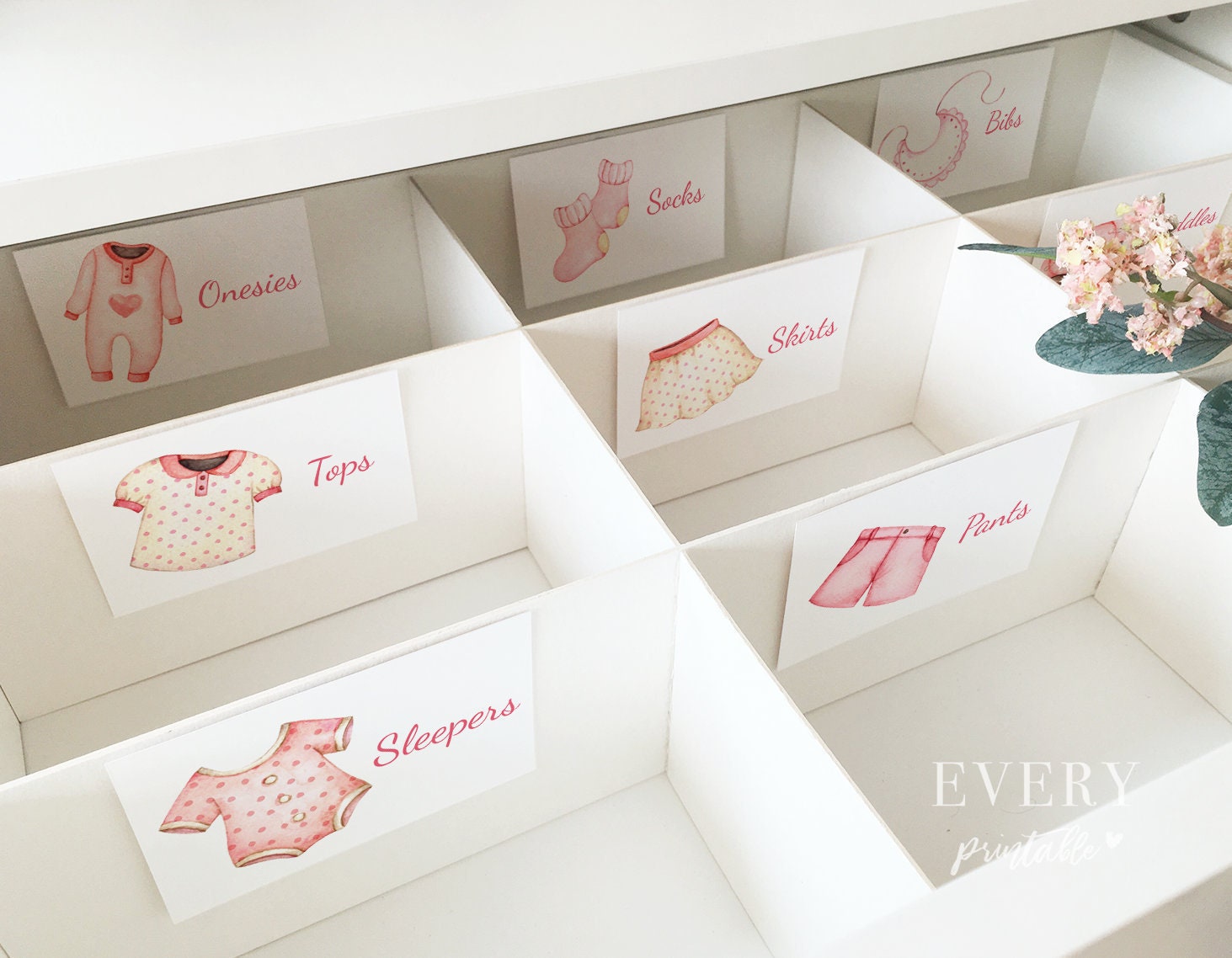 Baby Girl Clothes Drawer Labels Baby Labels Closet Etsy Australia