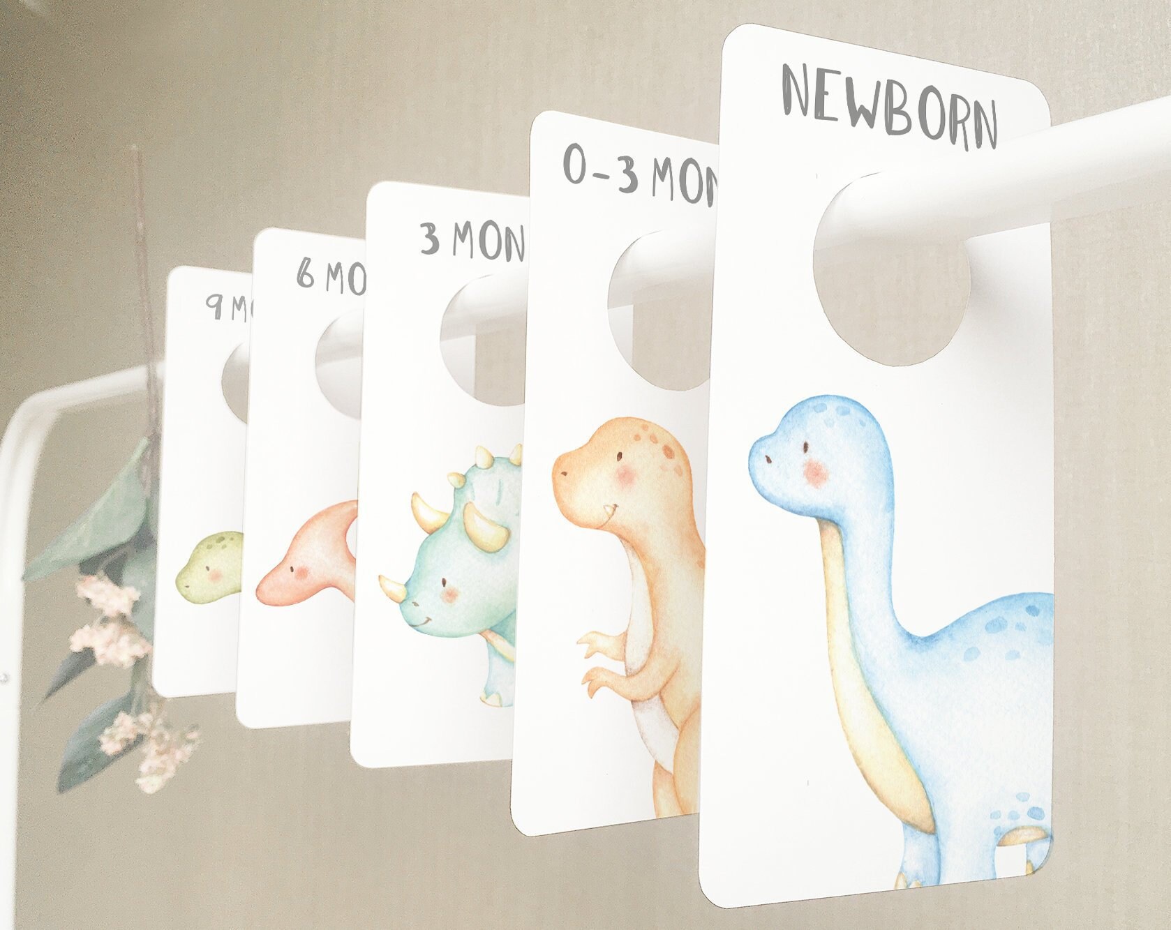 Dinosaur Nursery Closet Dividers Baby Closet Dividers Animal Etsy