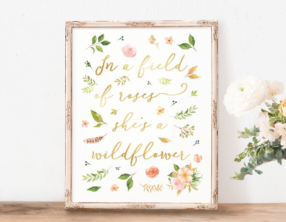 wildflower nursery theme