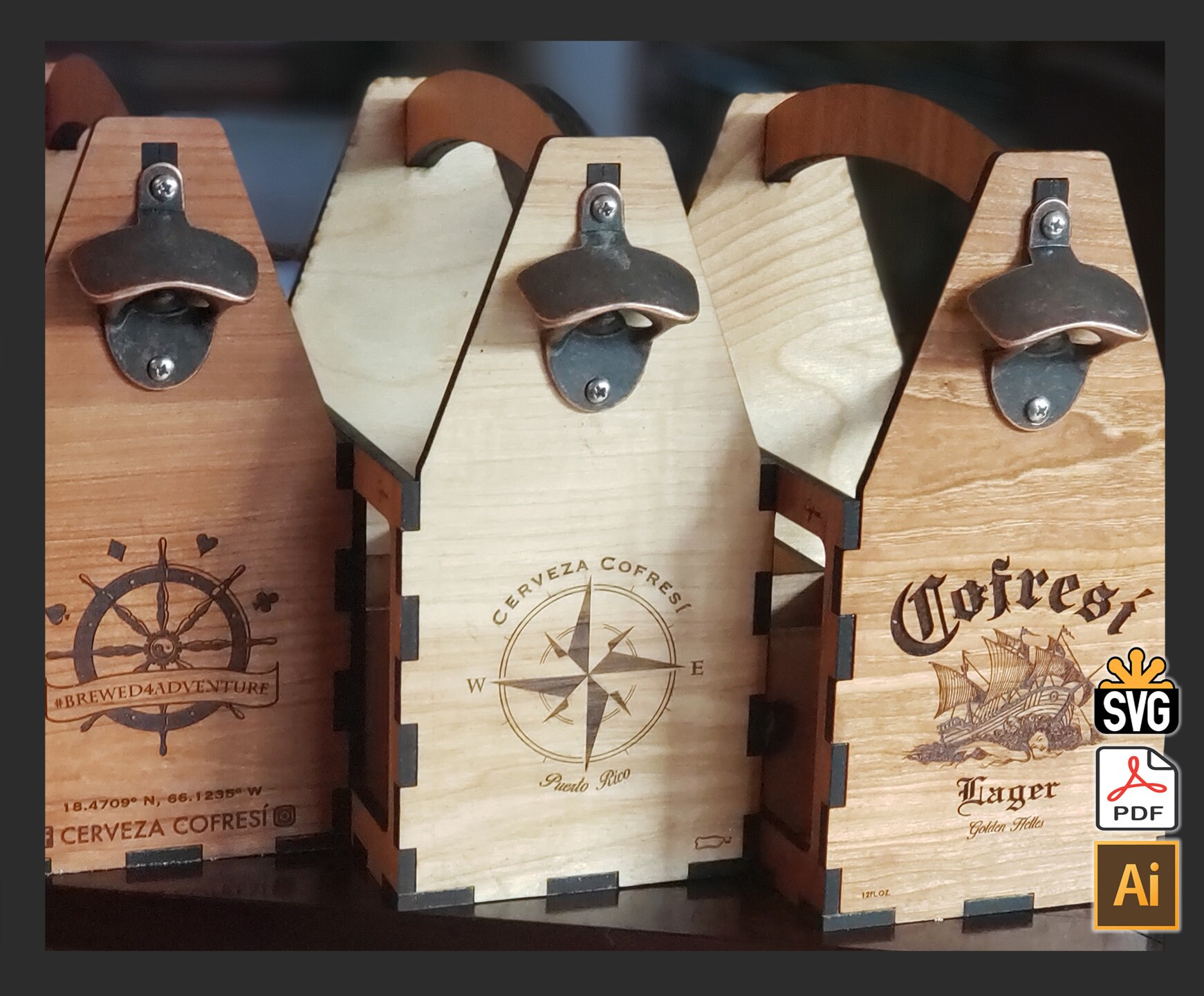 6 Pack Beer Caddy Template v.1 Digital Download Etsy