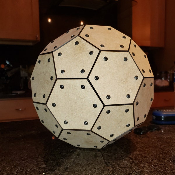 Truncated Icosahedron Archimedean Solid Connectors - (3D Printer Ready - Digital Download - STL)