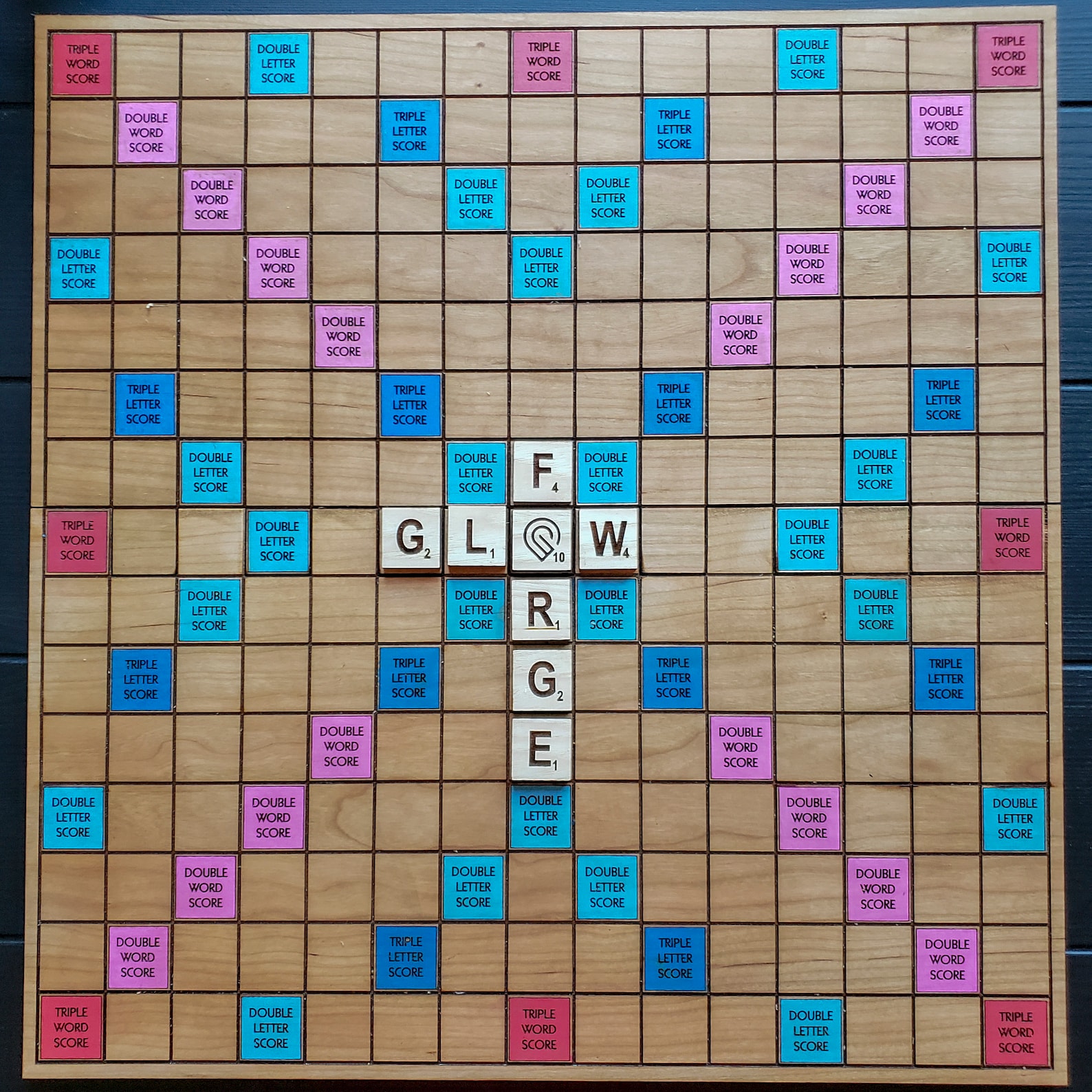 Lasercut Scrabble Board Template digital Download Etsy