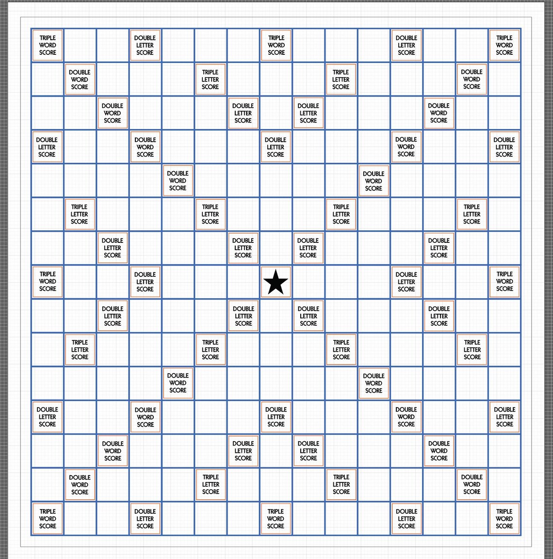 Lasercut Scrabble Board Template laser Ready Digital Download AI Lasercut Scrabble Board Template laser Ready Digital Download AI