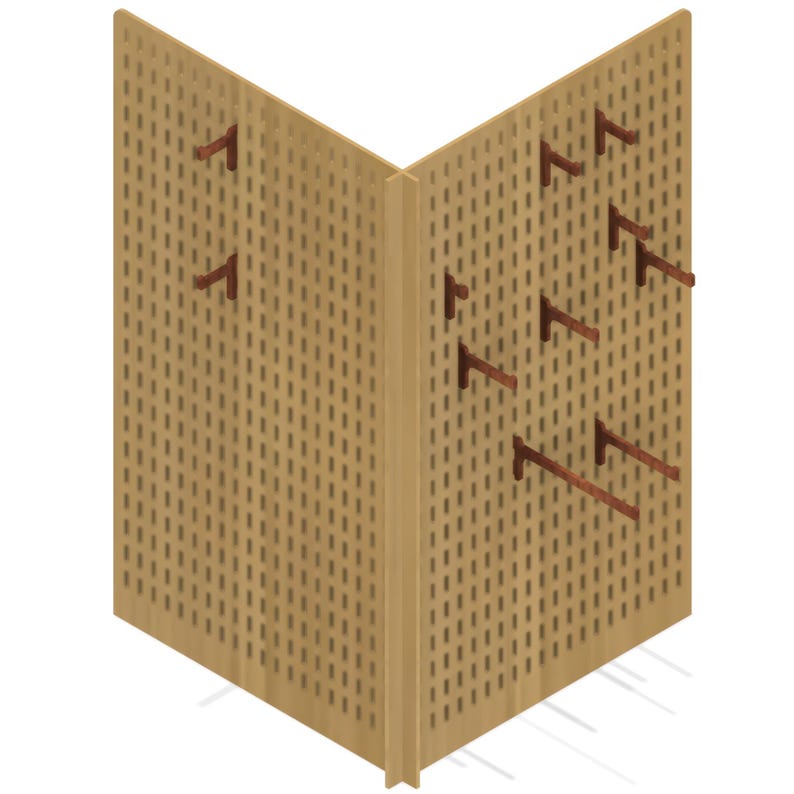 Peg Board Display Stand - 2 Versions - (laser Ready Digital Download ...