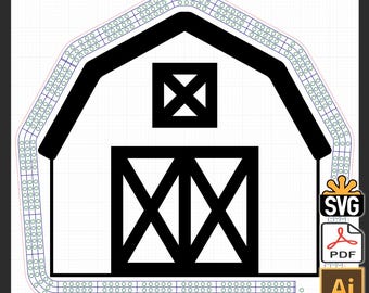 Barn Shaped 3 Player Cribbage Template - (Laser Ready Digital Download - SVG, AI, PDF)
