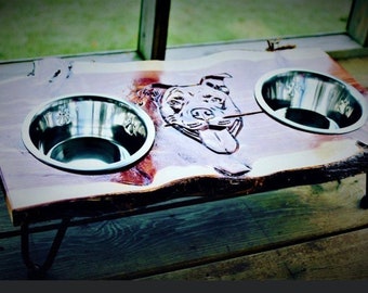 Estación de alimentación para perros