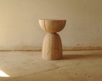 Massive wood, side table