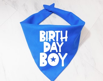 Dog Birthday Bandana - Puppy Birthday Bandana - Birthday Boy Dog Bandana